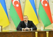 Президенты Азербайджана и Украины выступили с заявлениями для прессы (ФОТО) (версия 3)
