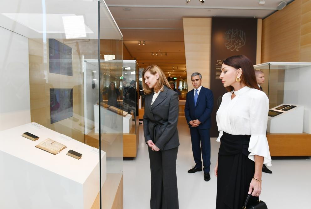 Azerbaijan`s First Vice-President Mehriban Aliyeva and Ukrainian first lady Yelena Zelenskaya visited Heydar Aliyev Center (PHOTO)