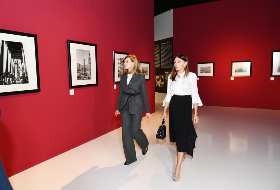 Azerbaijan`s First Vice-President Mehriban Aliyeva and Ukrainian first lady Yelena Zelenskaya visited Heydar Aliyev Center (PHOTO)