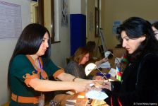 Azerbaijani citizens voting in municipal elections (PHOTO)