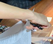 Azerbaijani citizens voting in municipal elections (PHOTO)