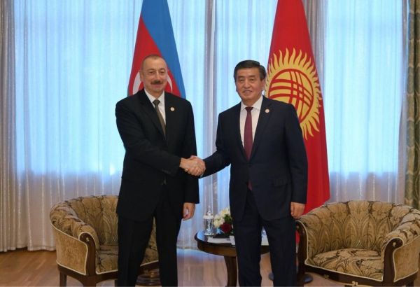 Kyrgyz president Jeenbekov congratulates President of Azerbaijan Ilham Aliyev