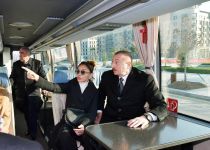 Президент Ильхам Алиев принял участие в открытии Центральной бульварной улицы в «Баку Белый город» (ФОТО) (Версия 2)