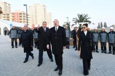 Президент Ильхам Алиев принял участие в открытии Центральной бульварной улицы в «Баку Белый город» (ФОТО) (Версия 2)