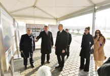 Президент Ильхам Алиев принял участие в открытии Центральной бульварной улицы в «Баку Белый город» (ФОТО) (Версия 2)