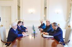 President Ilham Aliyev receives delegation led by Russian minister of economic development (PHOTO)