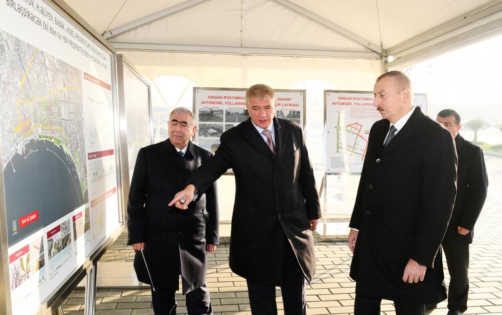 Президент Ильхам Алиев принял участие в открытии Центральной бульварной улицы в «Баку Белый город» (ФОТО) (Версия 2)