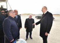 Президент Ильхам Алиев ознакомился со строительством новой автодороги Баку-Губа-госграница России (ФОТО)