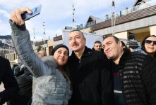 Президент Ильхам Алиев и Первая леди Мехрибан Алиева ознакомились с работами, проведенными в туристическом центре «Шахдаг» (ФОТО/ВИДЕО)