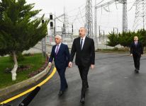 Президент Ильхам Алиев принял участие в открытии подстанций «Мушфиг» и «Забрат» (ФОТО)