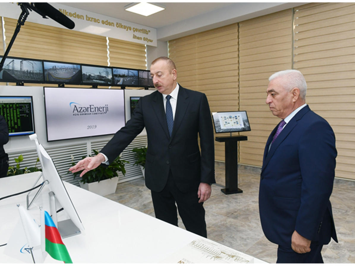 Президент Ильхам Алиев принял участие в открытии подстанций «Мушфиг» и «Забрат» (ФОТО)