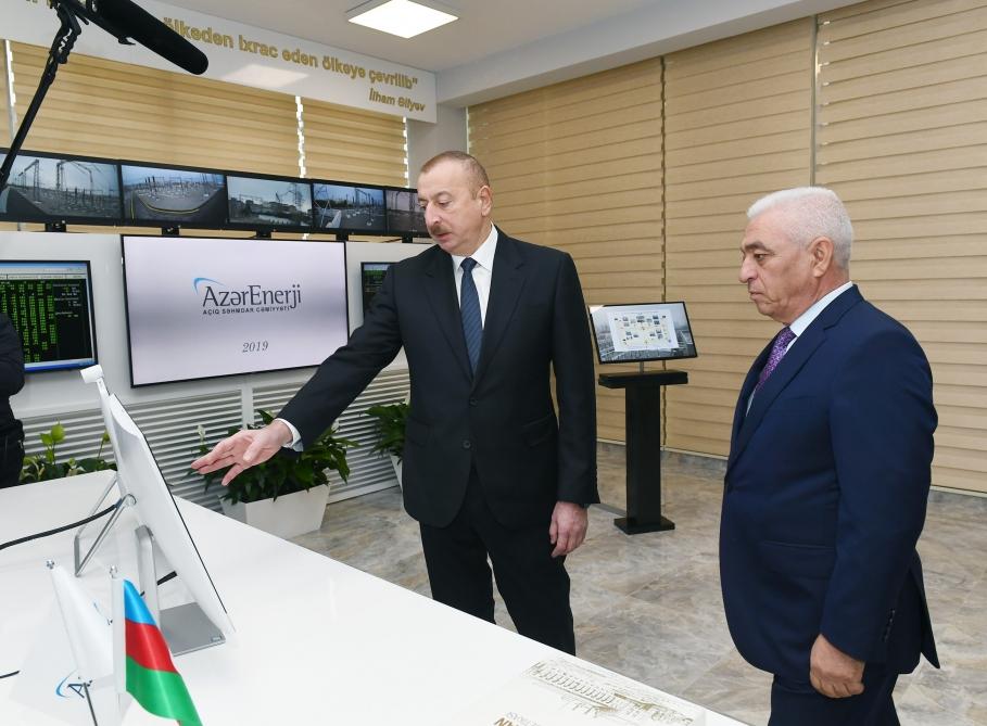 Президент Ильхам Алиев принял участие в открытии подстанций «Мушфиг» и «Забрат» (ФОТО)