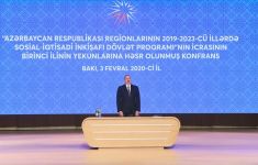 Президент Ильхам Алиев принял участие в конференции, посвященной итогам первого года реализации Госпрограммы социально-экономического развития регионов в 2019-2023 годах (ФОТО)