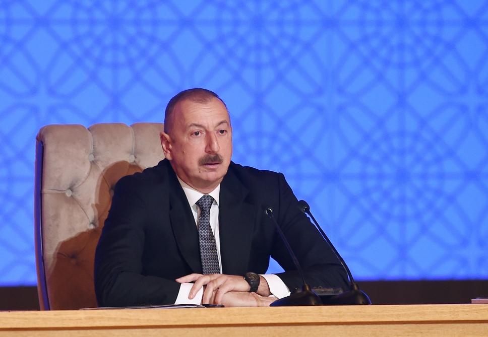 Президент Ильхам Алиев принял участие в конференции, посвященной итогам первого года реализации Госпрограммы социально-экономического развития регионов в 2019-2023 годах (ФОТО)