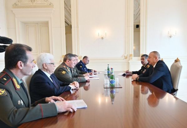 President Ilham Aliyev receives delegation led by Chief of General Staff of Russian Armed Forces