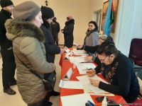 Azerbaijani people voting in parliamentary elections (PHOTO)