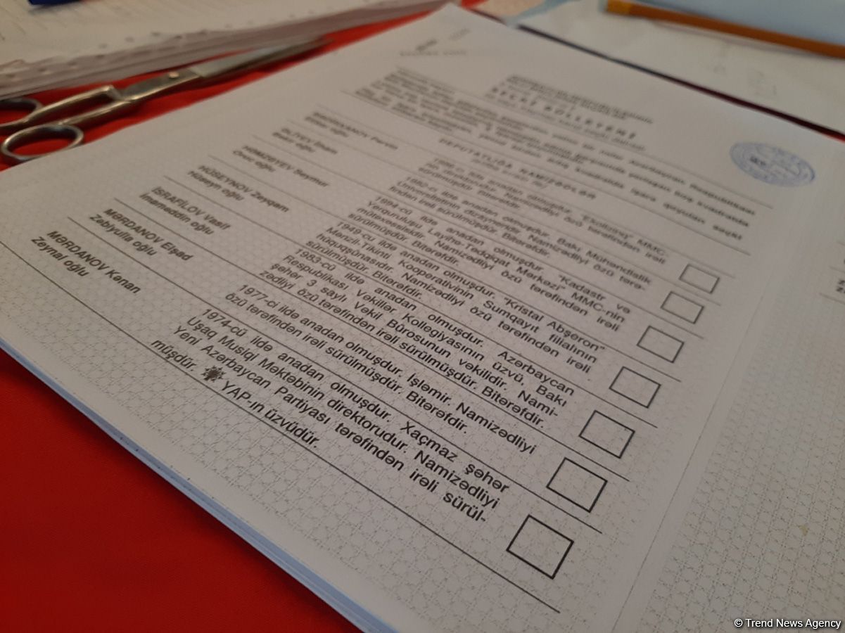 Azerbaijani people voting in parliamentary elections (PHOTO)