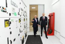 Azerbaijani president attends opening of Dubandi power sub-station (PHOTO)