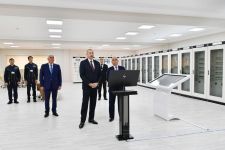 Azerbaijani president attends opening of Dubandi power sub-station (PHOTO)