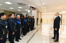 Azerbaijani president attends opening of Dubandi power sub-station (PHOTO)