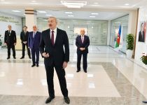 Azerbaijani president attends opening of Dubandi power sub-station (PHOTO)
