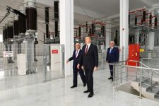 Azerbaijani president attends opening of Dubandi power sub-station (PHOTO)