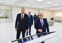 Azerbaijani president attends opening of Dubandi power sub-station (PHOTO)