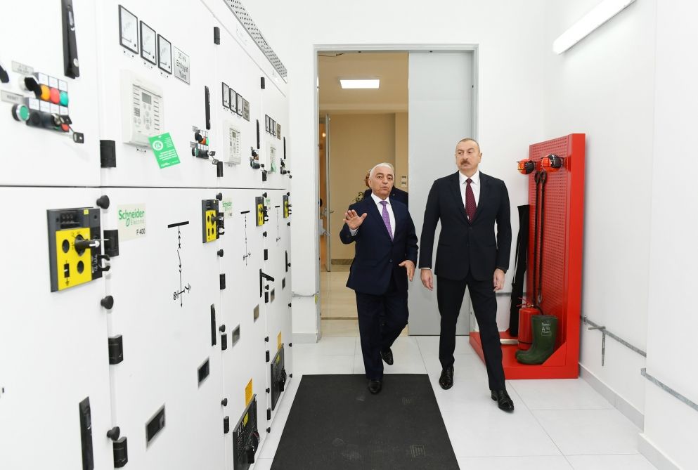 Azerbaijani president attends opening of Dubandi power sub-station (PHOTO)