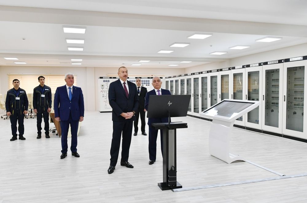 Azerbaijani president attends opening of Dubandi power sub-station (PHOTO)