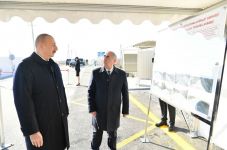 President Ilham Aliyev attends opening of newly renovated Pirili-Muradkhan-Sor-Sor highway(PHOTO)