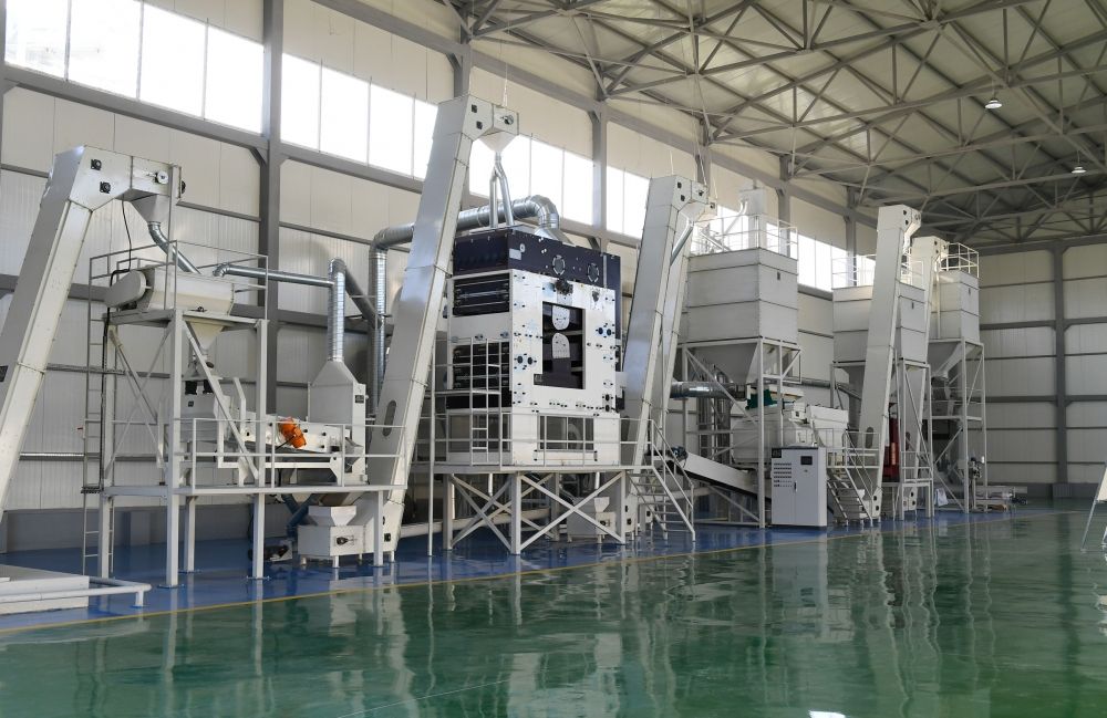 President Ilham Aliyev attends presentation of agropark owned by Global Agro LLC in Kurdamir