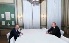 В Мюнхене состоялась встреча Президента Ильхама Алиева и Никола Пашиняна (ФОТО)
