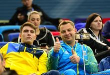 Лучшие моменты Кубка мира по прыжкам на батуте и акробатической дорожке в Баку (ФОТО)