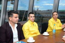 Colombian Ambassador meets athletes within FIG World Cup in Trampoline Gymnastics and Tumbling (PHOTO)