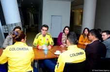 Colombian Ambassador meets athletes within FIG World Cup in Trampoline Gymnastics and Tumbling (PHOTO)