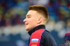На Национальной арене гимнастики продолжаются соревнования в рамках Кубка мира по прыжкам на батуте и тамблингу (ФОТО)