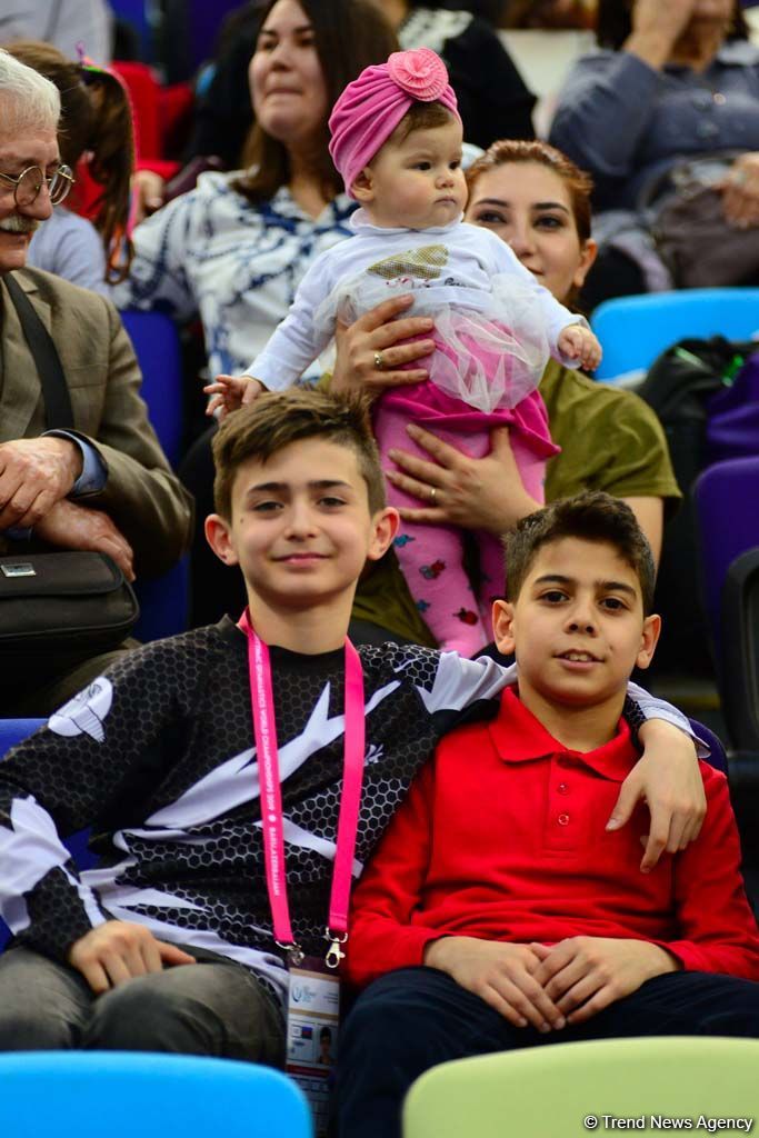 Emotions of fans at FIG World Cup in Trampoline Gymnastics & Tumbling in Baku (PHOTO)