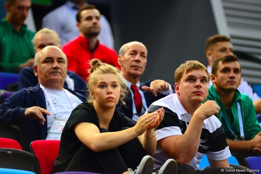 Emotions of fans at FIG World Cup in Trampoline Gymnastics & Tumbling in Baku (PHOTO)
