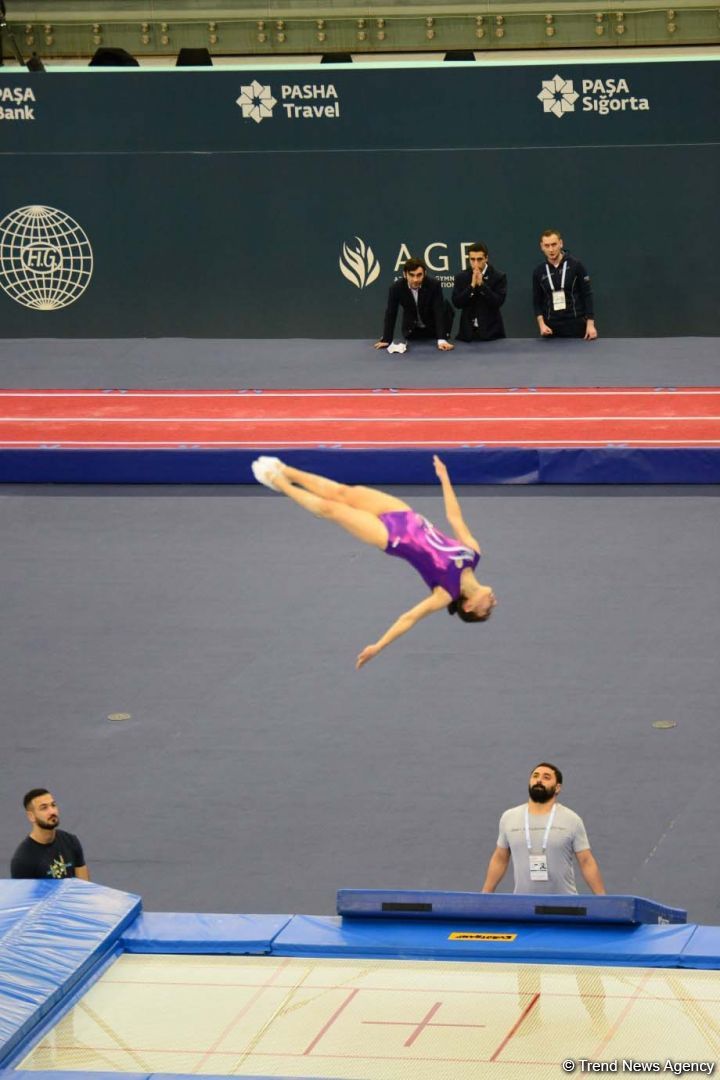 Азербайджанская гимнастка Сельджан Магсудова представила свою программу в рамках Кубка мира (ФОТО)