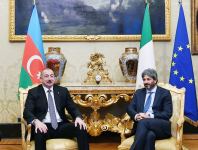 Президент Ильхам Алиев встретился с председателем палаты депутатов Италии (ФОТО)