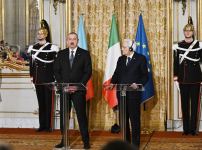 Президенты Азербайджана и Италии выступили с заявлениями для печати (ФОТО/ВИДЕО)
