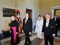 Президент Азербайджана Ильхам Алиев встретился в Ватикане с Папой Франциском (ФОТО)