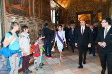 President Ilham Aliyev and first lady Mehriban Aliyeva viewed Sistine Chapel and St. Peter's Basilica in Vatican (PHOTO)