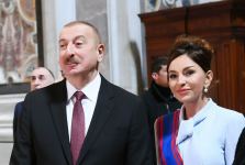 President Ilham Aliyev and first lady Mehriban Aliyeva viewed Sistine Chapel and St. Peter's Basilica in Vatican (PHOTO)