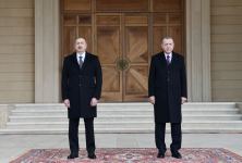 Official welcome ceremony held for Turkish President Recep Tayyip Erdogan in Baku (PHOTO)