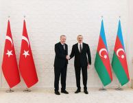 Official welcome ceremony held for Turkish President Recep Tayyip Erdogan in Baku (PHOTO)