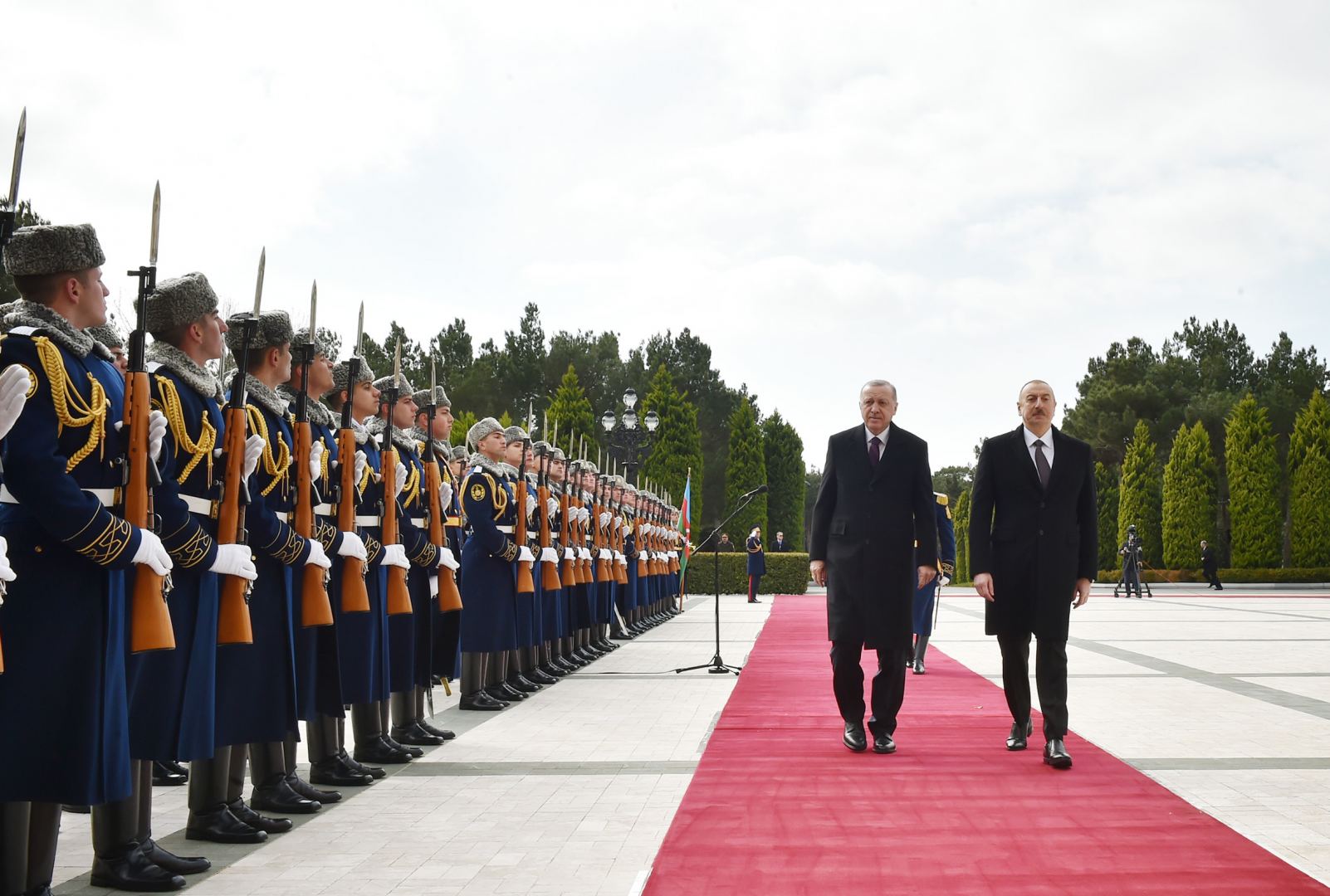 Official welcome ceremony held for Turkish President Recep Tayyip Erdogan in Baku (PHOTO)