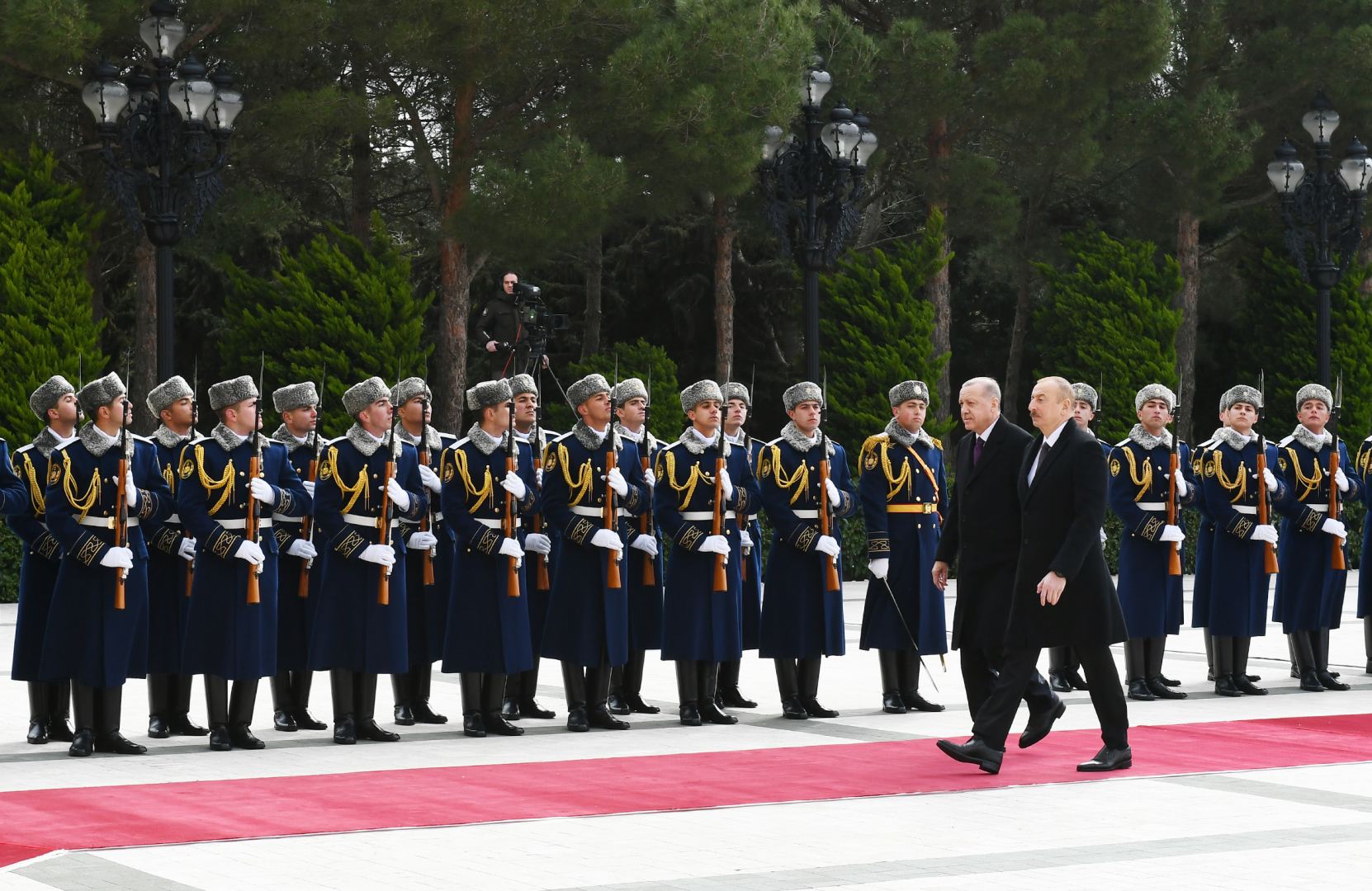 Official welcome ceremony held for Turkish President Recep Tayyip Erdogan in Baku (PHOTO)