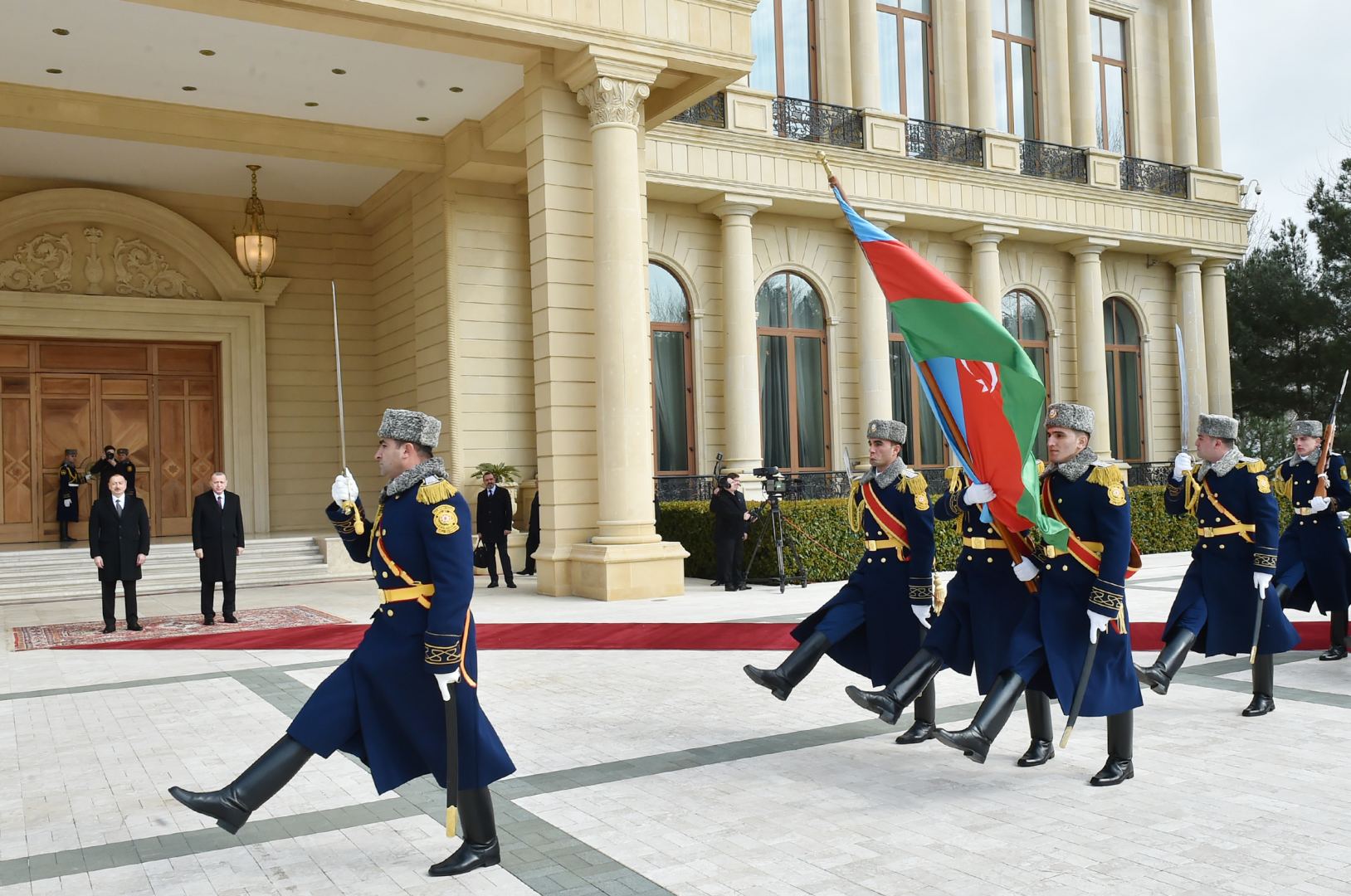 Official welcome ceremony held for Turkish President Recep Tayyip Erdogan in Baku (PHOTO)