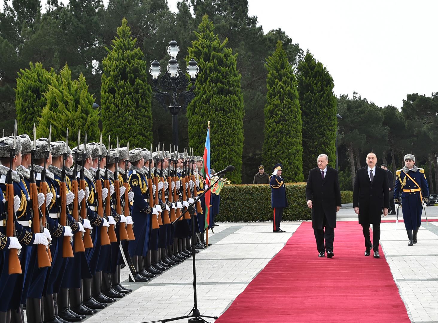 Official welcome ceremony held for Turkish President Recep Tayyip Erdogan in Baku (PHOTO)